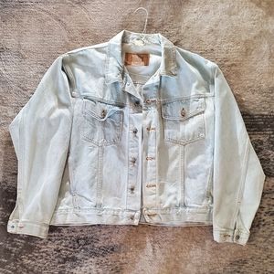 Saugatuck Vintage Light Blue Denim Jacket Men's XL